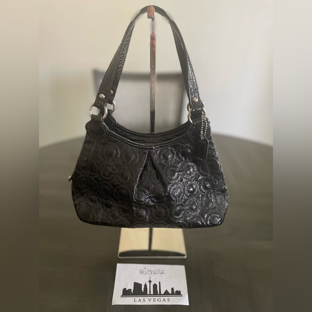 SOLD - Coach Small Patent Leather Bag